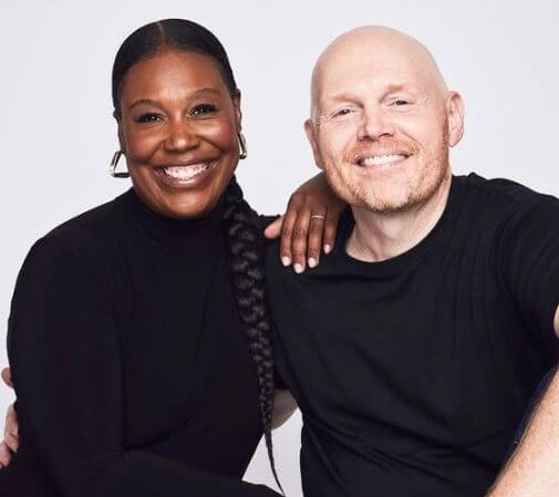 Nia Hill with her spouse Bill Burr.